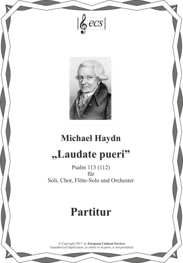 HAYDN, Johann Michael: "Laudate pueri"