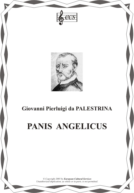 PALESTRINA, Giovanni Pierluigi da: "Panis angelicus"