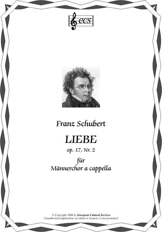 SCHUBERT, Franz: "Liebe", op. 17/2