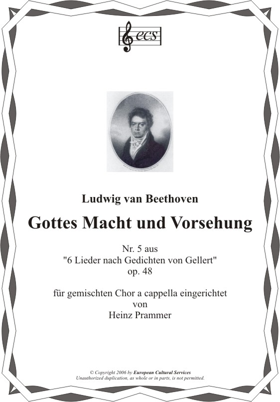 BEETHOVEN, Ludwig van: "Gottes Macht und Vorsehung"