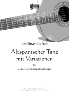 SOR, Ferdinando: "Altspanischer Tanz mit Variationen"