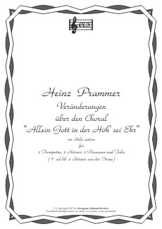 PRAMMER, Heinz: Changes via "Allein Gott in der Höh"