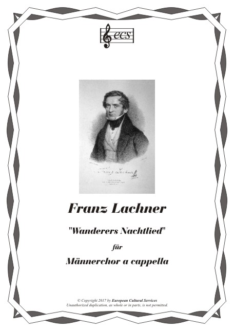 LACHNER, Franz: "Wanderers Nachtlied", op. 128/2