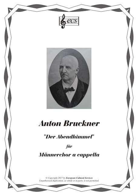 BRUCKNER , Anton: "Der Abendhimmel"