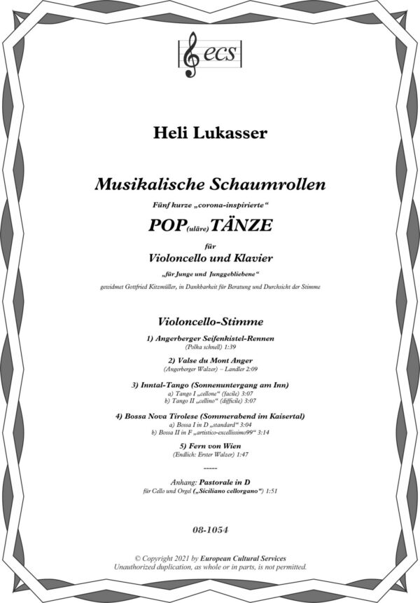 LUKASSER, Heli: "Musikalische Schaumrollen" - Bassoon
