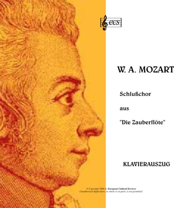 MOZART, Wolfgang Amadeus: Final chorus from "Die Zauberflöte" - DE