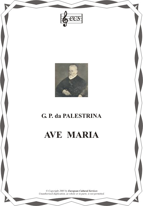 PALESTRINA, P. da: "Ave Maria"