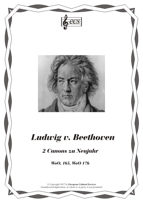 BEETHOVEN, Ludwig van: Two Canons for the New Year